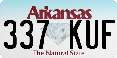 AR license plate 337KUF