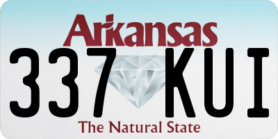 AR license plate 337KUI