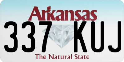 AR license plate 337KUJ