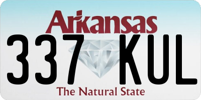 AR license plate 337KUL
