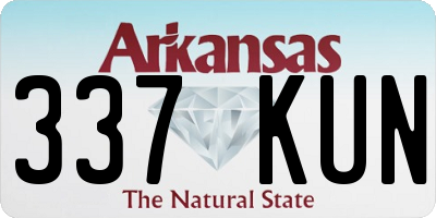 AR license plate 337KUN