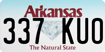 AR license plate 337KUO