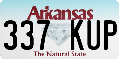 AR license plate 337KUP