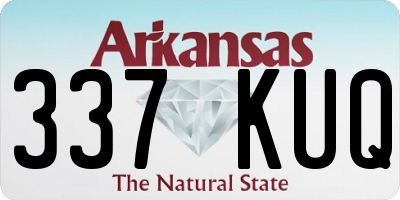 AR license plate 337KUQ