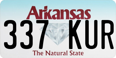 AR license plate 337KUR