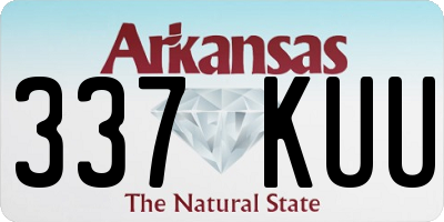 AR license plate 337KUU