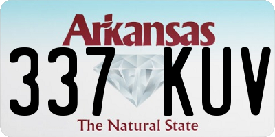 AR license plate 337KUV