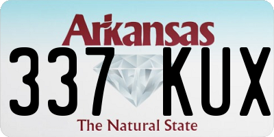 AR license plate 337KUX