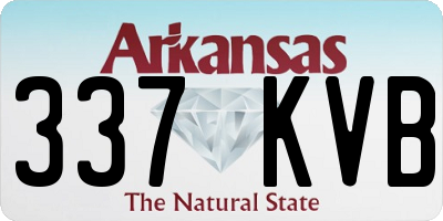 AR license plate 337KVB
