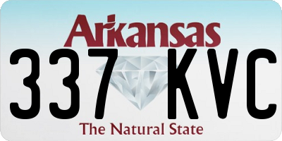 AR license plate 337KVC