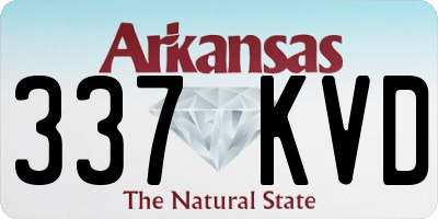 AR license plate 337KVD