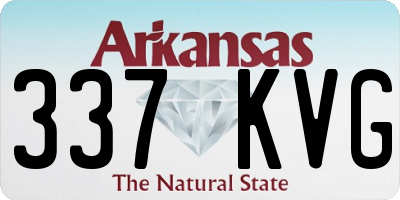 AR license plate 337KVG