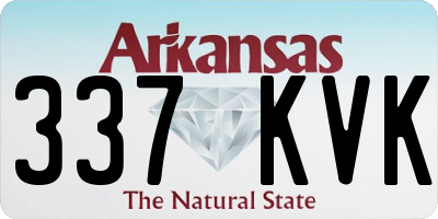AR license plate 337KVK
