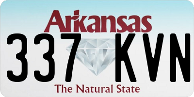 AR license plate 337KVN