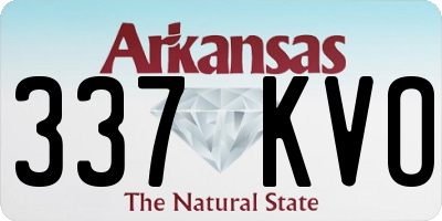 AR license plate 337KVO