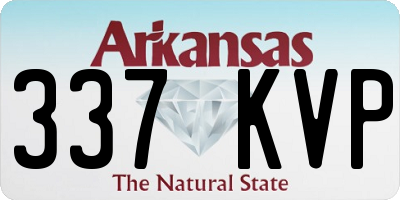 AR license plate 337KVP