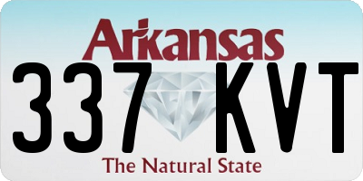 AR license plate 337KVT