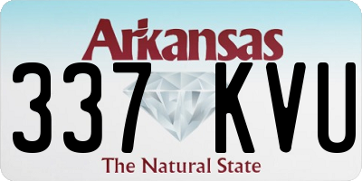 AR license plate 337KVU