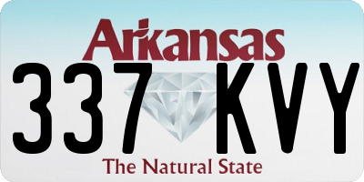 AR license plate 337KVY