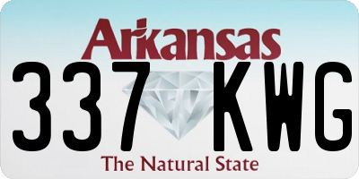 AR license plate 337KWG