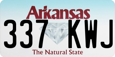 AR license plate 337KWJ