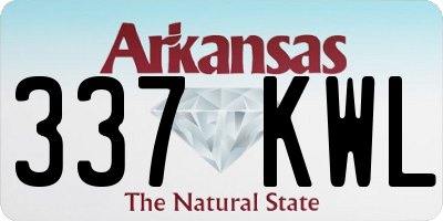 AR license plate 337KWL