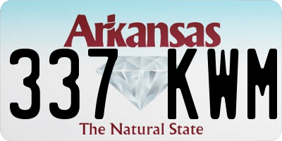 AR license plate 337KWM