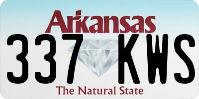 AR license plate 337KWS