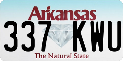 AR license plate 337KWU