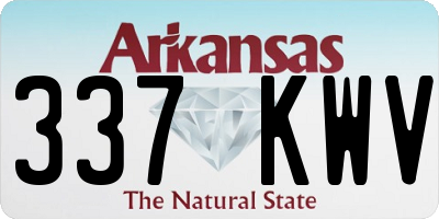 AR license plate 337KWV