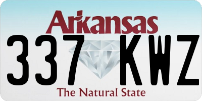 AR license plate 337KWZ