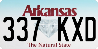 AR license plate 337KXD