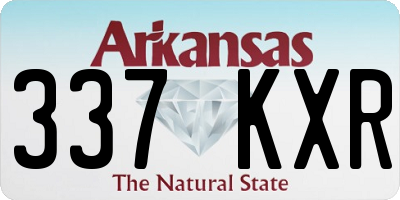 AR license plate 337KXR