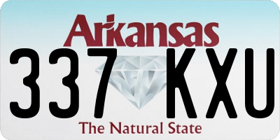 AR license plate 337KXU