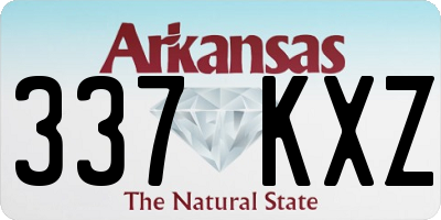 AR license plate 337KXZ