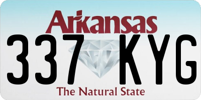 AR license plate 337KYG
