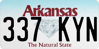 AR license plate 337KYN