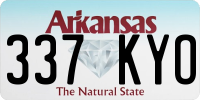 AR license plate 337KYO