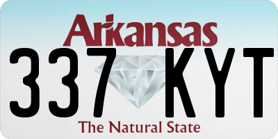 AR license plate 337KYT