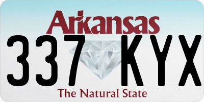 AR license plate 337KYX