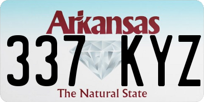 AR license plate 337KYZ