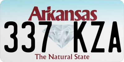 AR license plate 337KZA