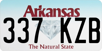 AR license plate 337KZB