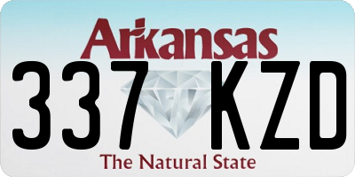 AR license plate 337KZD