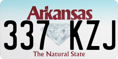 AR license plate 337KZJ