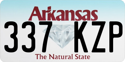 AR license plate 337KZP