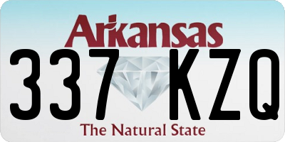 AR license plate 337KZQ