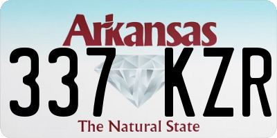 AR license plate 337KZR
