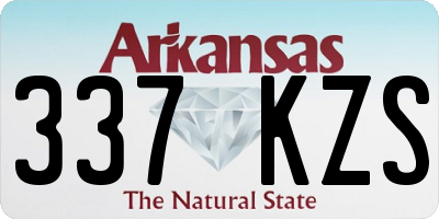 AR license plate 337KZS