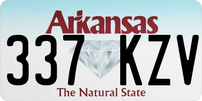 AR license plate 337KZV